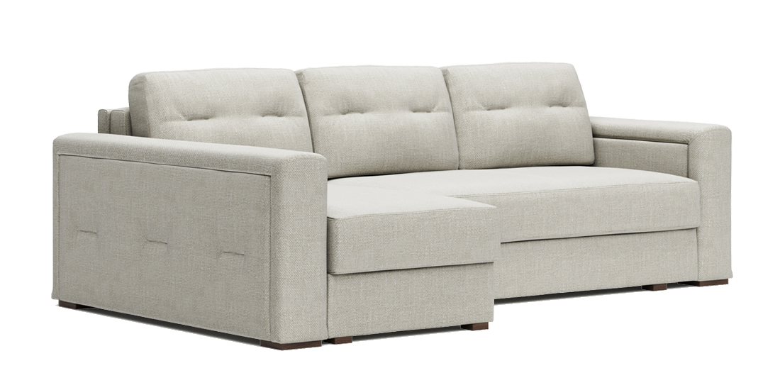 Photo - Barry M L-shape sofa-bed with narrow arms