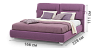 Ліжка Blest Ліжко Мілана 140х200 з нішею для білизни - купити в Blest