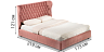 Ліжка Емма L16 з нішею для білизни - купити в Blest