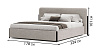 Beds Blest Slavia Wood 140x200 bed with a niche for linen - buy in Kyiv