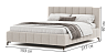 Beds Blest Luciana 140x200 bed with a niche for linen - buy in Kyiv
