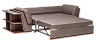 2-3 seaters sofas Blest Sofa Softie straight with shelves - with sleeper
