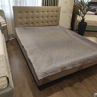 Photo №1 - Iris 160x200 bed with high legs and a niche for linen