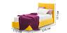 Ліжка Мішель L09 з нішею для білизни - з дерева