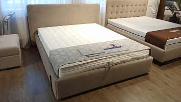Photo №1 - Slavia Steel 160x200 bed with a niche for linen