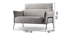 2-3 seaters sofas Blest Siena straight sofa - buy in Kyiv