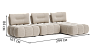 Individual premium sofas  L-shape sofa Merida - factory