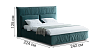 Ліжка Blest Ліжко Орнелла 200х200 з нішею для білизни - купити в Харкові