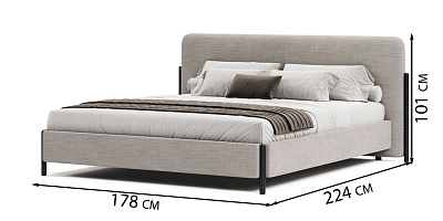 Photo №4 - Bed Slavia Wood 140x200 on high legs