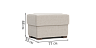 Armchairs, poufs Blest Pouf Barry M - buy in Kyiv