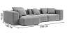 Individual premium sofas Bilbao L-shape sofa - factory