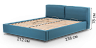 Ліжка Крістін L18 з нішею для білизни - з дерева