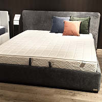 Photo №1 - Slavia Steel 180x200 bed with a niche for linen