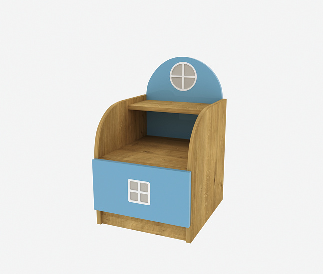 Photo - Bedside table Amsterdam blue