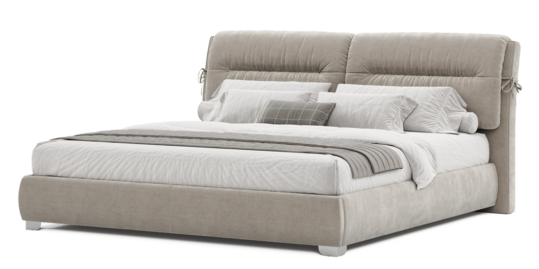 Photo - Bed Milana 200x200 with a niche for linen