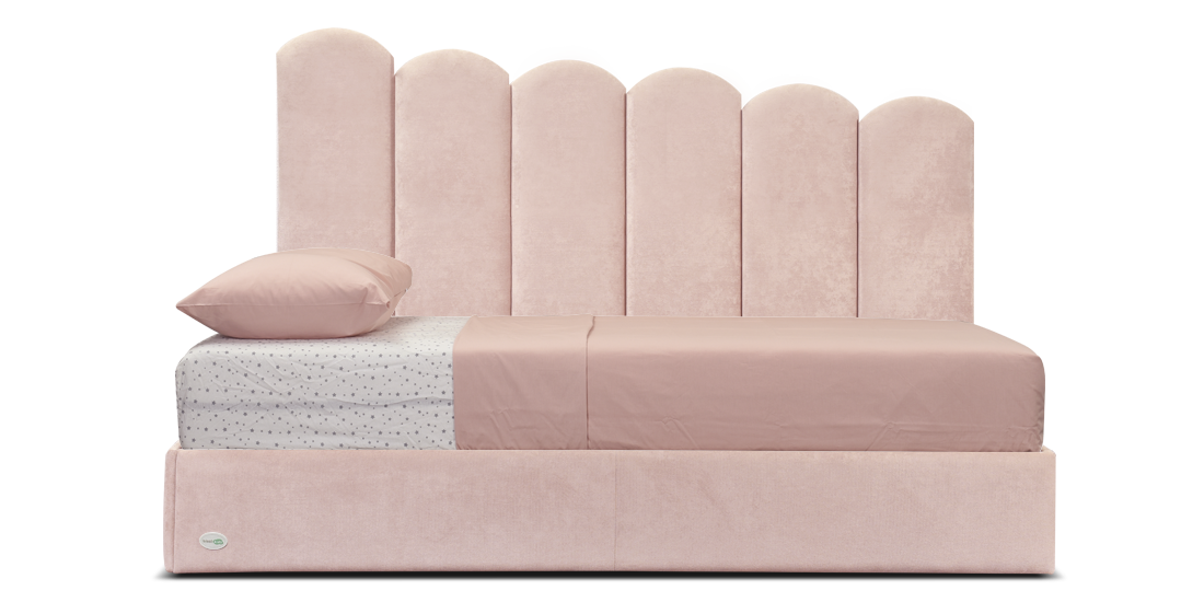 Photo - Children's bed Agatha 80x190R with a niche for linen