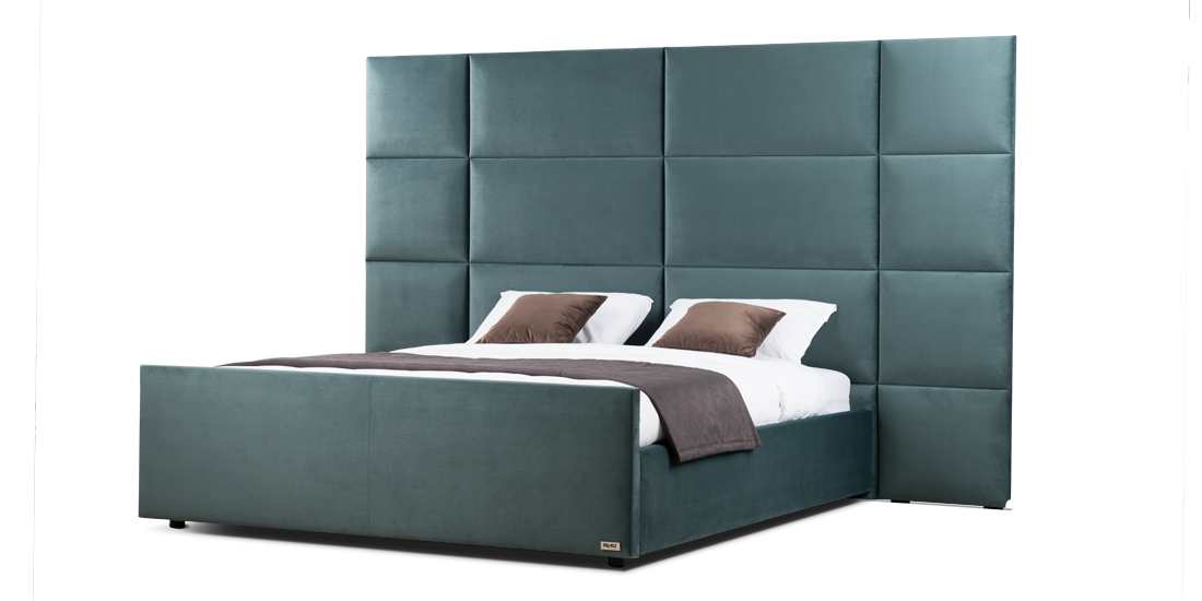 Фото - Ліжко Шерон 180х200 з нішею для білизни та стіновими панелями