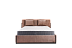 Ліжка Blest Ліжко Славія Wood 120х200 з нішею для білизни - з дерева
