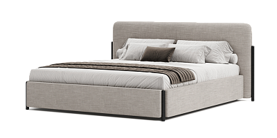 Photo №1 - Slavia Wood 140x200 bed with a niche for linen