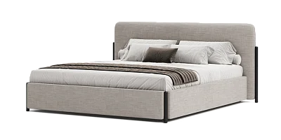 Photo №1 - Slavia Wood 140x200 bed with a niche for linen