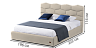 Beds Individual premium Cartagena bed 160x200 with a niche for linen - factory