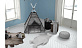 Accessories Carpet Lovely Kids Penguin Grey/Blue - to the living room