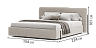 Beds Blest Slavia Steel 120x200 bed with a niche for linen - buy in Kyiv