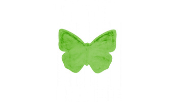 Фото №1 - Килим Lovely Kids Butterfly Green