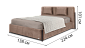 Ліжка Blest Ліжко Славія Wood 120х200 з нішею для білизни - купити у Києві