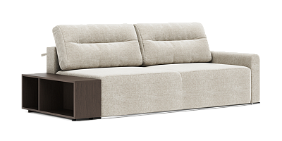 Фото №2 - Диван Санті прямий з полицею та вузькою боковиною