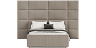 Beds Blest Sheron 180x200 bed with a niche for linen and wall panels - wooden