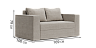 2-3 seaters sofas Blest Quanti 120 Linear Sofa - buy in Kyiv