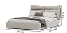 Beds Individual premium Altea 160x200 bed with a niche for linen - buy in Kyiv