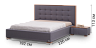 Ліжка Ніколь L16 з нішею для білизни - купити у Києві