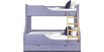 Фото №4 - Ліжко дитяче Diletta двоярусне з нішею для білизни