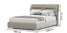 Beds Blest Milana 140x200 bed with a niche for linen - buy in Kyiv