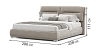 Beds Blest Bed Milana 180x200 with a niche for linen - buy in Kyiv