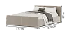 Beds Blest Sheron bed 200x200 with a niche for linen - wooden