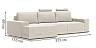 Corner sofas Blest BL 102 corner sofa with headrests - to the living room