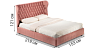 Beds Blest Emma 140x200 bed with a niche for clothes - buy in Kyiv