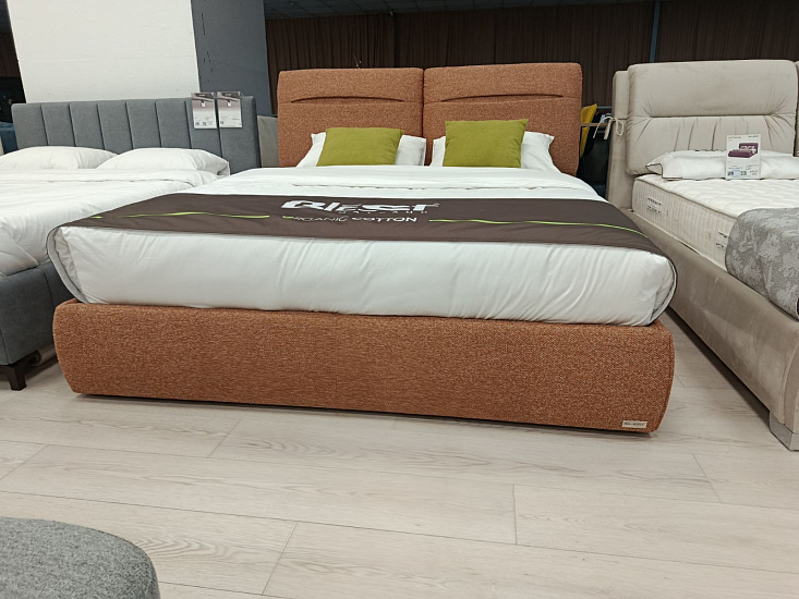 Photo - Селеста 160x200 bed with high legs and a niche for linen