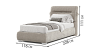 Beds Blest Bed Milana 90x200 - wooden