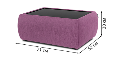 Фото №2 - Стіл приліжковий Мілана зі склом