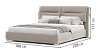 Beds Blest Milana 140x200 bed with a niche for linen - buy in Kyiv