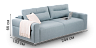 2-3 seaters sofas 1 Santi ДЛ3+ДС - buy in Blest