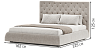 Beds Blest Bed Beatrice 140x200 with a niche for linen - wooden