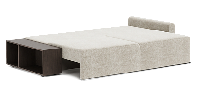 Фото №3 - Диван Санті прямий з полицею та вузькою боковиною