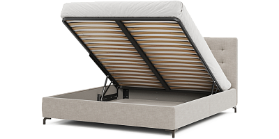 Фото №2 - Ліжко Іріс 160х200 з високими ніжками і нішею для білизни