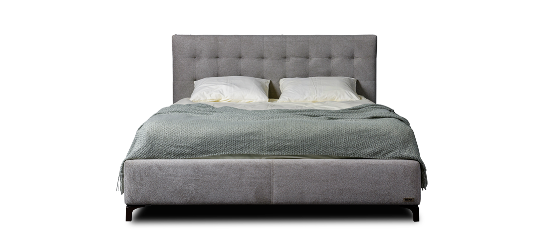 Photo - Iris 160x200 bed with high legs and a niche for linen