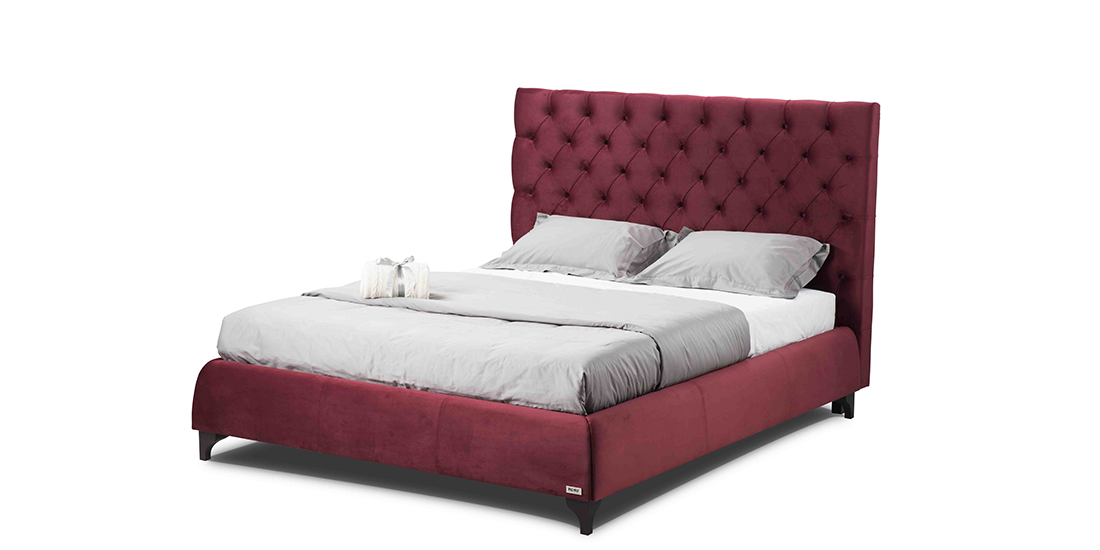 Photo - Bed Beatrice 160x200 with high legs